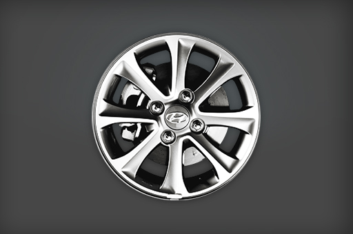 Closer view of alloy wheel